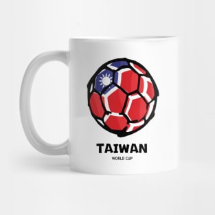 Football Country Flag Taiwan Republic of China Mug